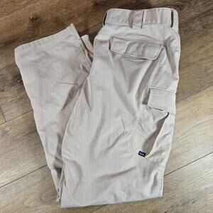5.11 Tactical Pants Mens 38x34 Khaki TDU Taclite Pro Ripstop Cargo Workwear